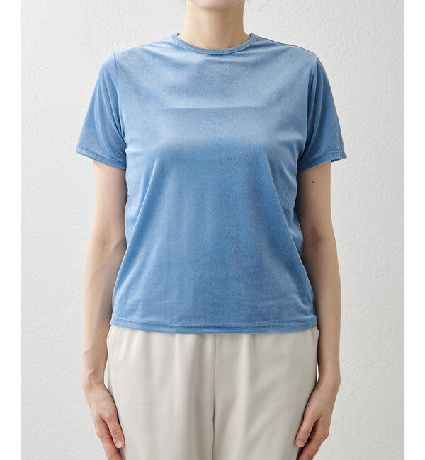 THE PAUSE「【THE PAUSE】ベロアコンパクトTシャツ」|Tシャツ・カットソー|