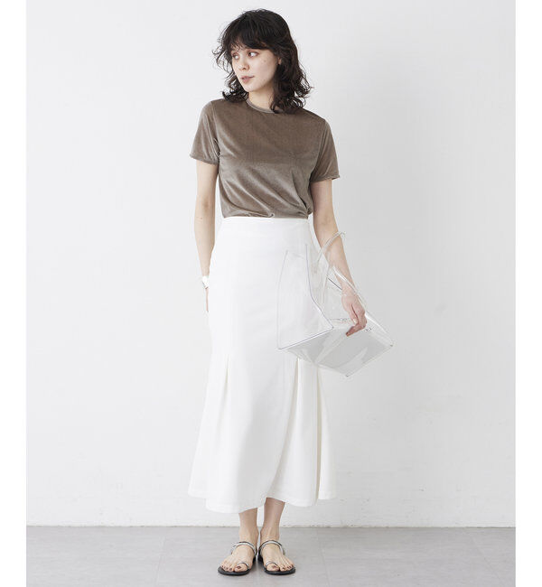 THE PAUSE「【THE PAUSE】ベロアコンパクトTシャツ」|Tシャツ・カットソー|