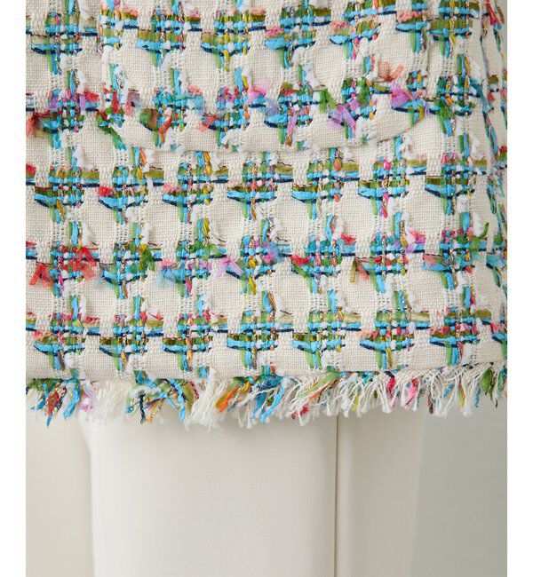  「LINTONフリンジジレ」|ベスト・ジレ|