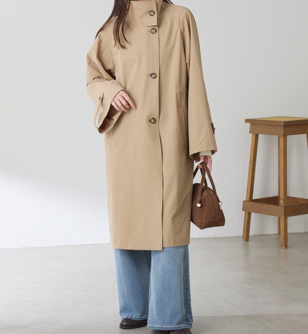  「【手洗いできる/撥水/軽量/ストレッチ】撥水スタンドネックコート」|その他|