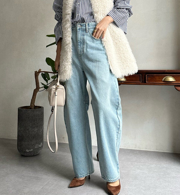  「【ベストセラーアイテム】カーブデニム」|デニム|