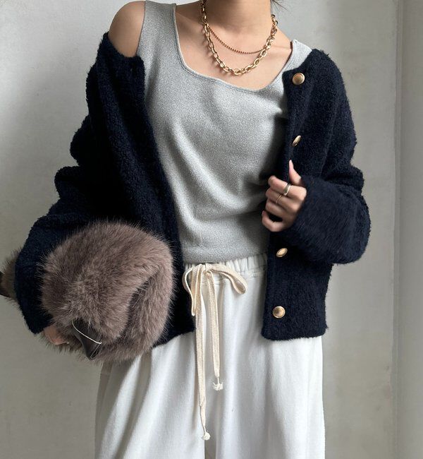  「スクエアニットタンク」|ニット・セーター|