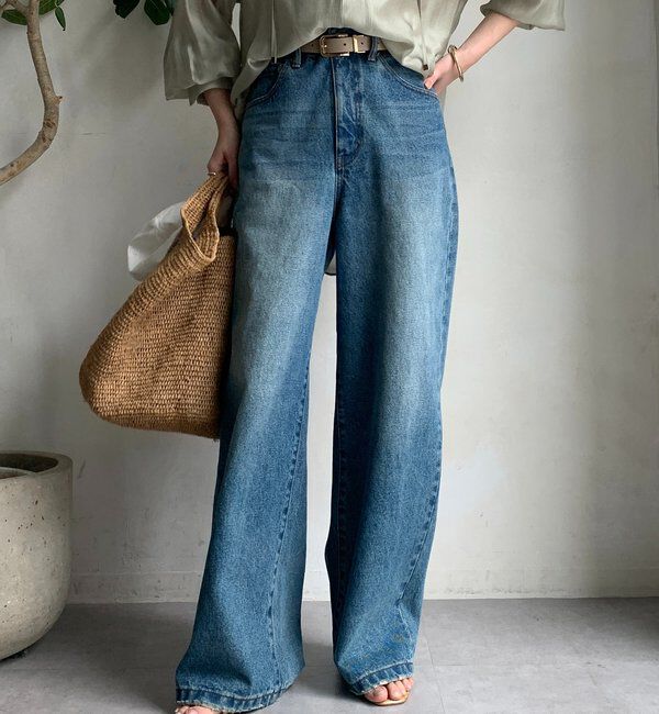  「【完売サイズ再販開始！】ワイドデニム」|デニム|