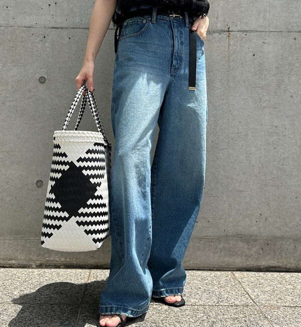  「【完売サイズ再販開始！】ワイドデニム」|デニム|