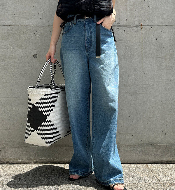  「【完売サイズ再販開始！】ワイドデニム」|デニム|
