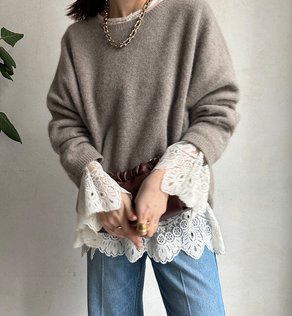  「レースフレアブラウス」|シャツ・ブラウス|