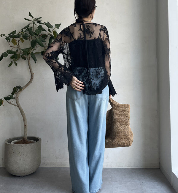  「レースフレアブラウス」|シャツ・ブラウス|