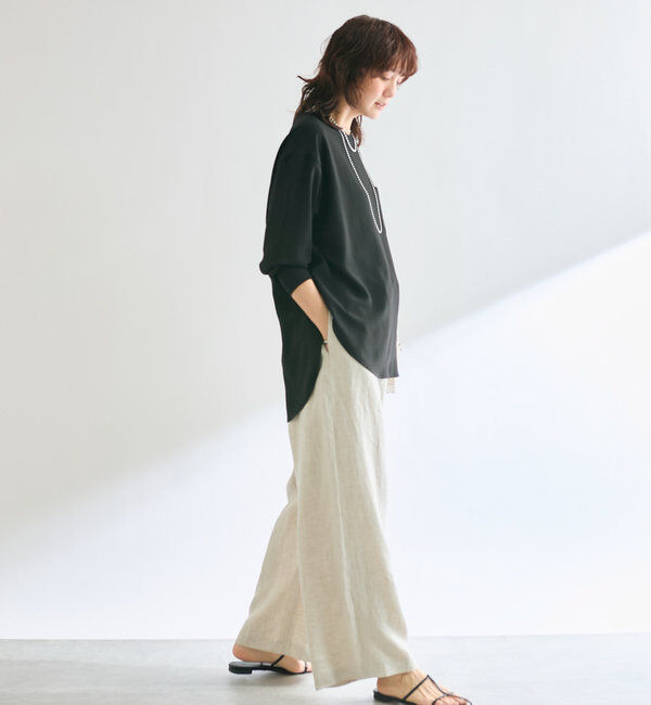  「【さらっと着やすい！/冷房・日焼け対策◎】ジョーゼットポケットブラウス」|シャツ・ブラウス|