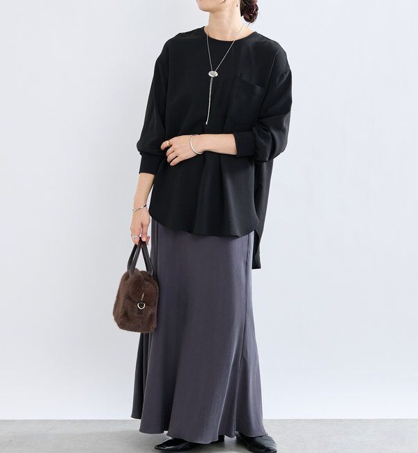  「【さらっと着やすい！/冷房・日焼け対策◎】ジョーゼットポケットブラウス」|シャツ・ブラウス|