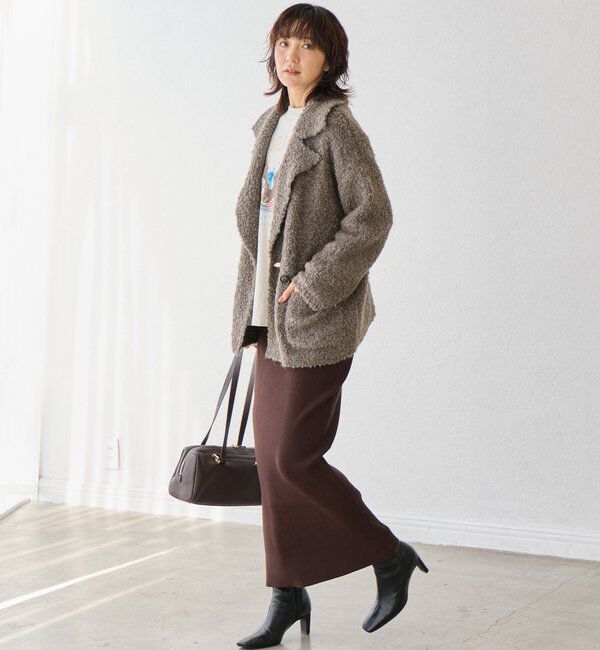  「【マイナス3kg/レビュー高評価☆】リブタイトスカート」|スカート|