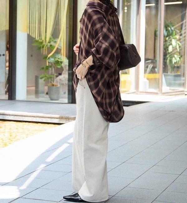  「ウォッシュドチェックワイドシャツ」|シャツ・ブラウス|