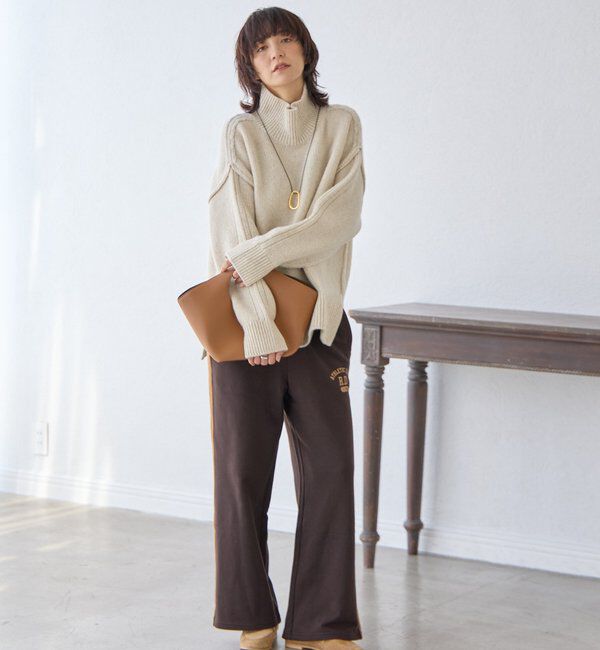  「【暖かな素材感/リバイバル】MIXヤーンタートルニット」|ニット・セーター|