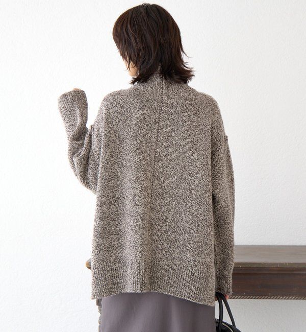  「【暖かな素材感/リバイバル】MIXヤーンタートルニット」|ニット・セーター|