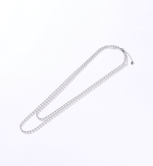  「【R.good（アールドットグッド）】オーバルボールロングネックレス」|リング|