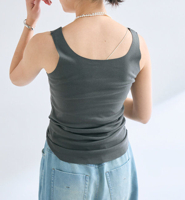  「【RIVE DROITE 名品インナー】シームレスタンク」|キャミソール|