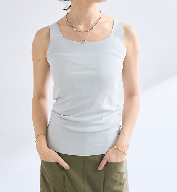  「【RIVE DROITE 名品インナー】シームレスタンク」|キャミソール|