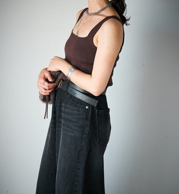  「【アンサンブル対応可】シルク混2wayニットキャミ」|ニット・セーター|