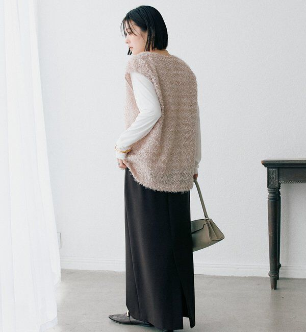  「予約【ストレスフリー】ストレッチダンボールIラインスカート」|スカート|