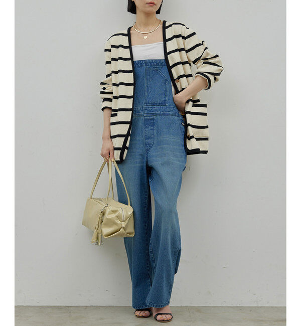  「【サイズ展開あり/長さ調整可能】デニムサロペット」|チノ|