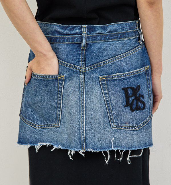  「【PEAS】デニムミニスカート」|スカート|