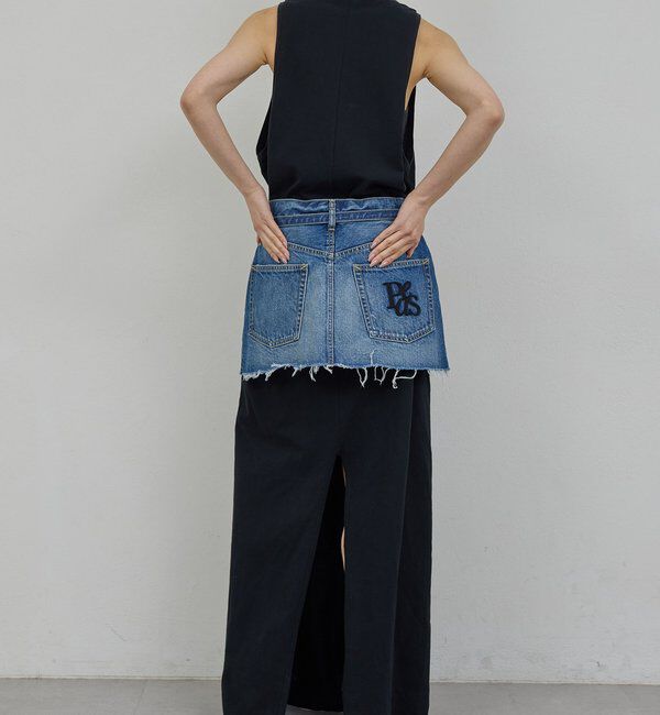  「【PEAS】デニムミニスカート」|スカート|