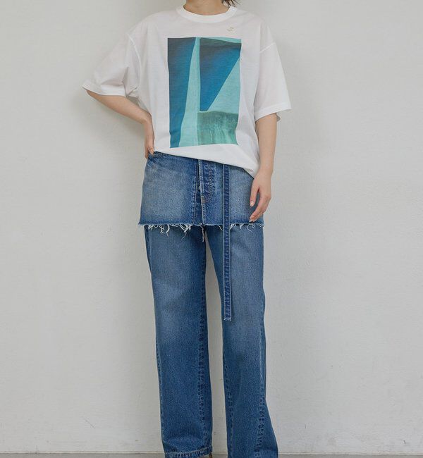  「【PEAS】デニムミニスカート」|スカート|