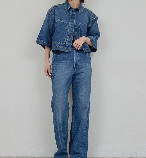  「【PEAS】【セットアップ対応】デニムトラウザーズ」|チノ|