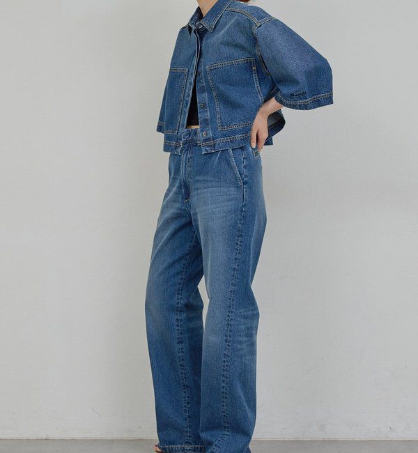  「【PEAS】【セットアップ対応】デニムトラウザーズ」|チノ|