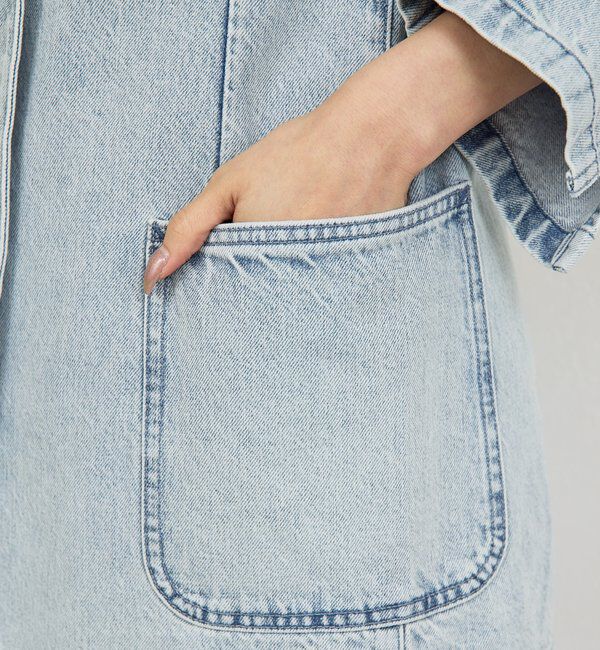  「【PEAS】【セットアップ対応】デニムブレザー」|デニムジャケット|