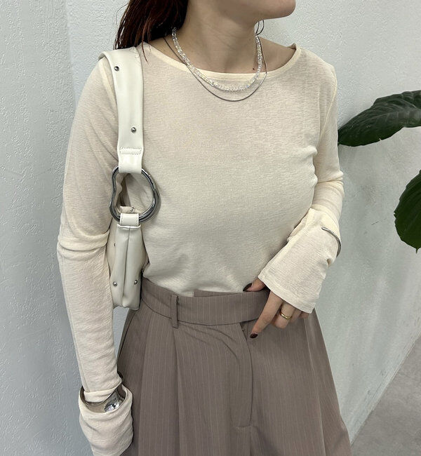  「newシアーロングTシャツ」|Tシャツ・カットソー|