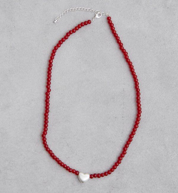  「ハートビーズネックレス」|リング|