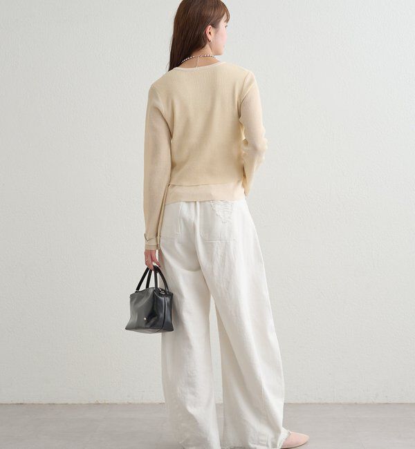  「ショルダースリットレイヤードニット」|ニット・セーター|