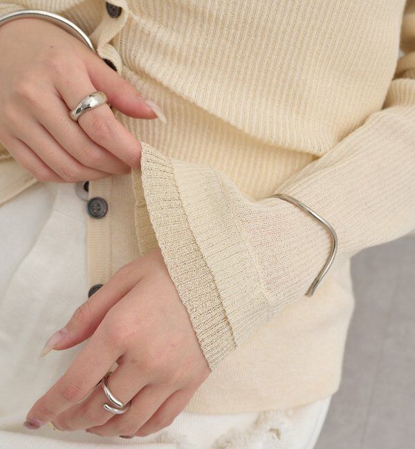  「ショルダースリットレイヤードニット」|ニット・セーター|