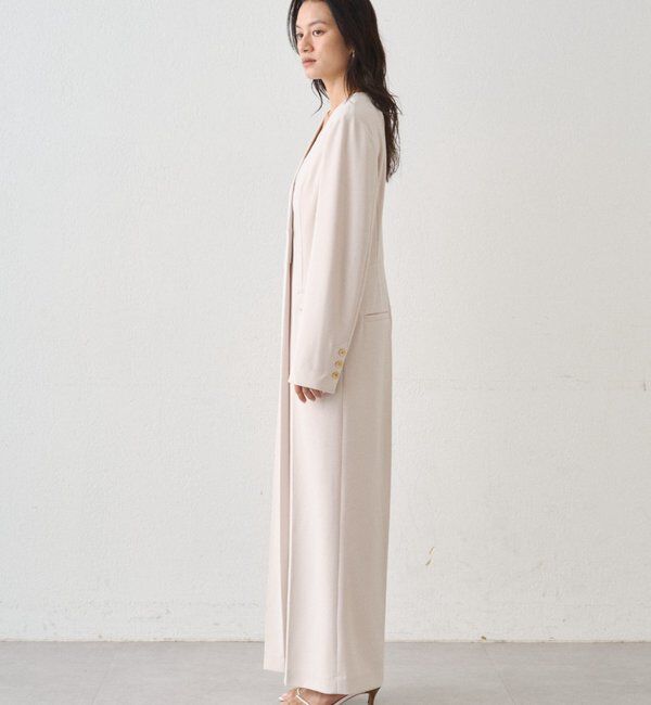  「【Atelier N5/アトリエヌメロサンク】ノーカラーオールインワン」|ワンピース|