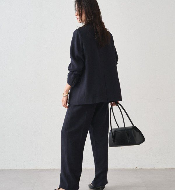  「【Atelier N5/アトリエヌメロサンク】ツイードセミワイドパンツ」|チノ|