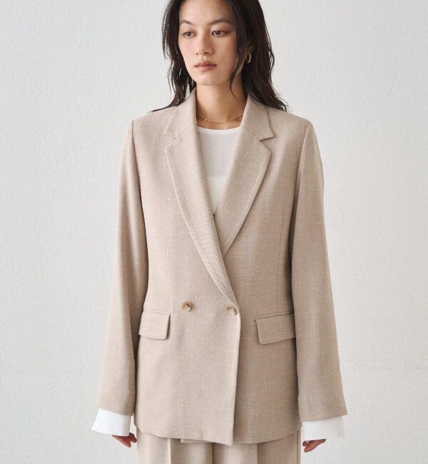  「【Atelier N5/アトリエヌメロサンク】ツイードWジャケット」|ベスト・ジレ|