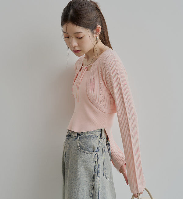  「アイレットチビボレロ+ベアセット」|カーディガン|