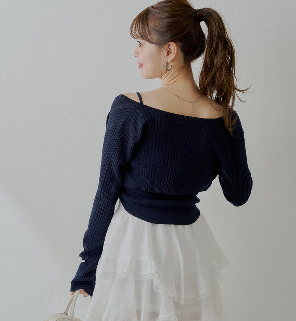  「アイレットチビボレロ+ベアセット」|カーディガン|