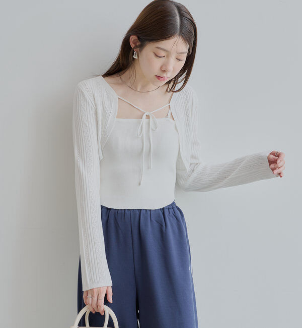  「アイレットチビボレロ+ベアセット」|カーディガン|