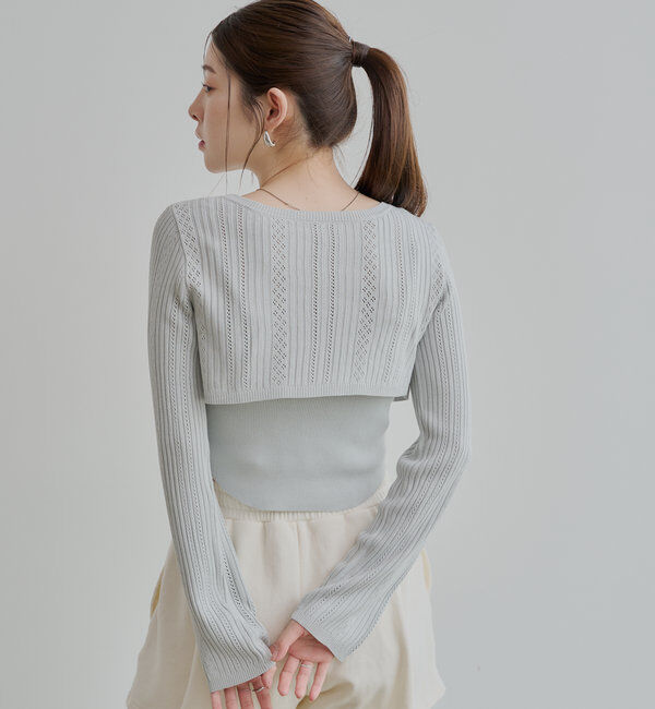  「アイレットチビボレロ+ベアセット」|カーディガン|