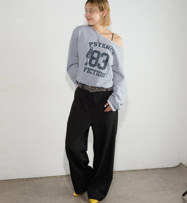  「ELLIOTT NUMBERIHG ONE-SHOULDERSWEATSHIRT」|Tシャツ・カットソー|