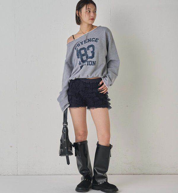  「ELLIOTT NUMBERIHG ONE-SHOULDERSWEATSHIRT」|Tシャツ・カットソー|