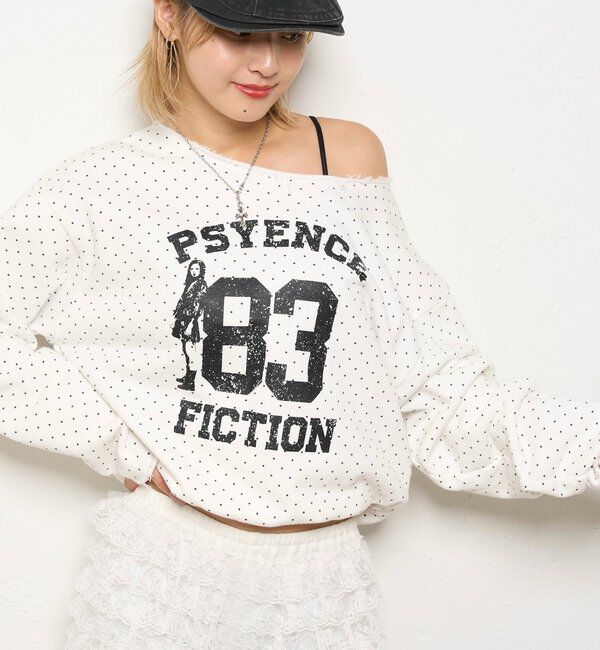  「ELLIOTT NUMBERIHG ONE-SHOULDERSWEATSHIRT」|Tシャツ・カットソー|