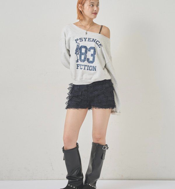  「ELLIOTT NUMBERIHG ONE-SHOULDERSWEATSHIRT」|Tシャツ・カットソー|