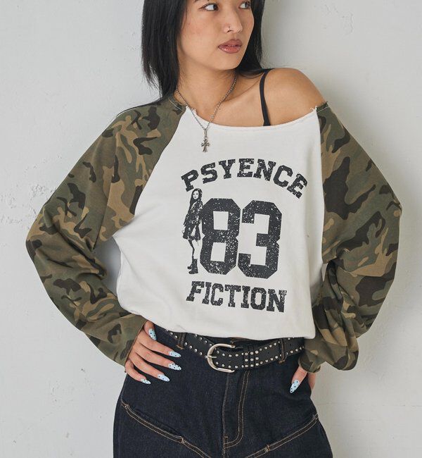  「ELLIOTT NUMBERIHG ONE-SHOULDERSWEATSHIRT」|Tシャツ・カットソー|