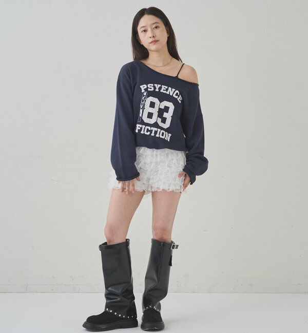  「ELLIOTT NUMBERIHG ONE-SHOULDERSWEATSHIRT」|Tシャツ・カットソー|