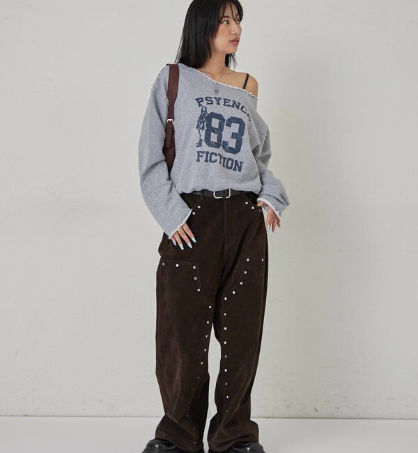  「ELLIOTT NUMBERIHG ONE-SHOULDERSWEATSHIRT」|Tシャツ・カットソー|