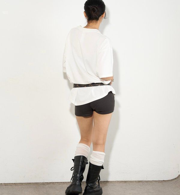  「【SLOPPY】 RIBBED SHORTS/リブショートパンツ」|チノ|