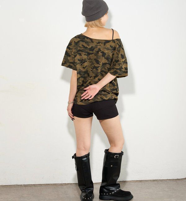  「【SLOPPY】 RIBBED SHORTS/リブショートパンツ」|チノ|