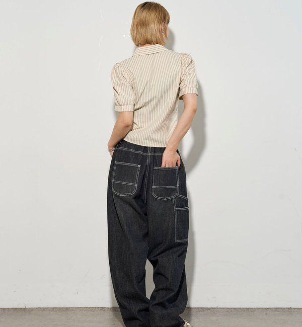  「パフスリーブギャザーブラウス」|シャツ・ブラウス|